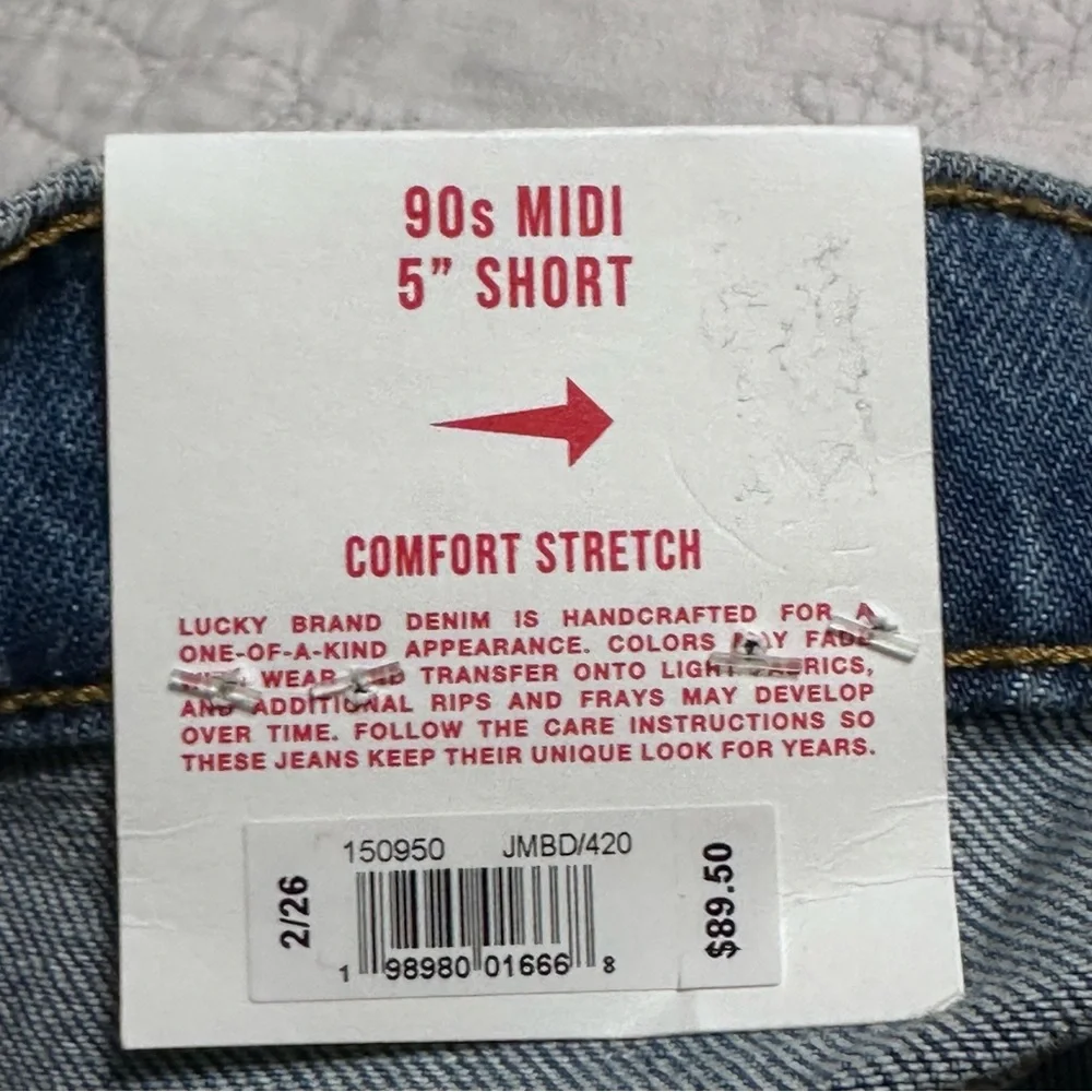 Grateful Dead x Lucky Brand NEW Women’s 90s Midi Jean Shorts Embroidered Rock - Picture 9 of 12